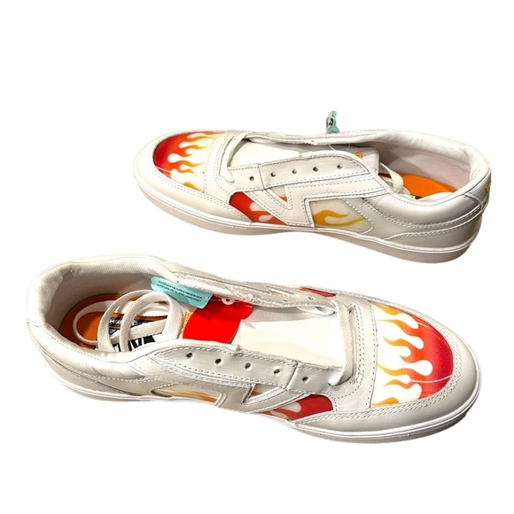 Vans Lowland Comfy Cush CC True White Flames Shoes 11.5 Mens Fire Skate NWT - Picture 10 of 10